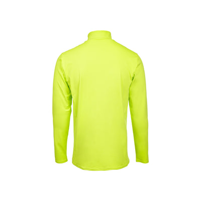 Neon gele coltrui met lange mouwen voor heren, achterkant getoond