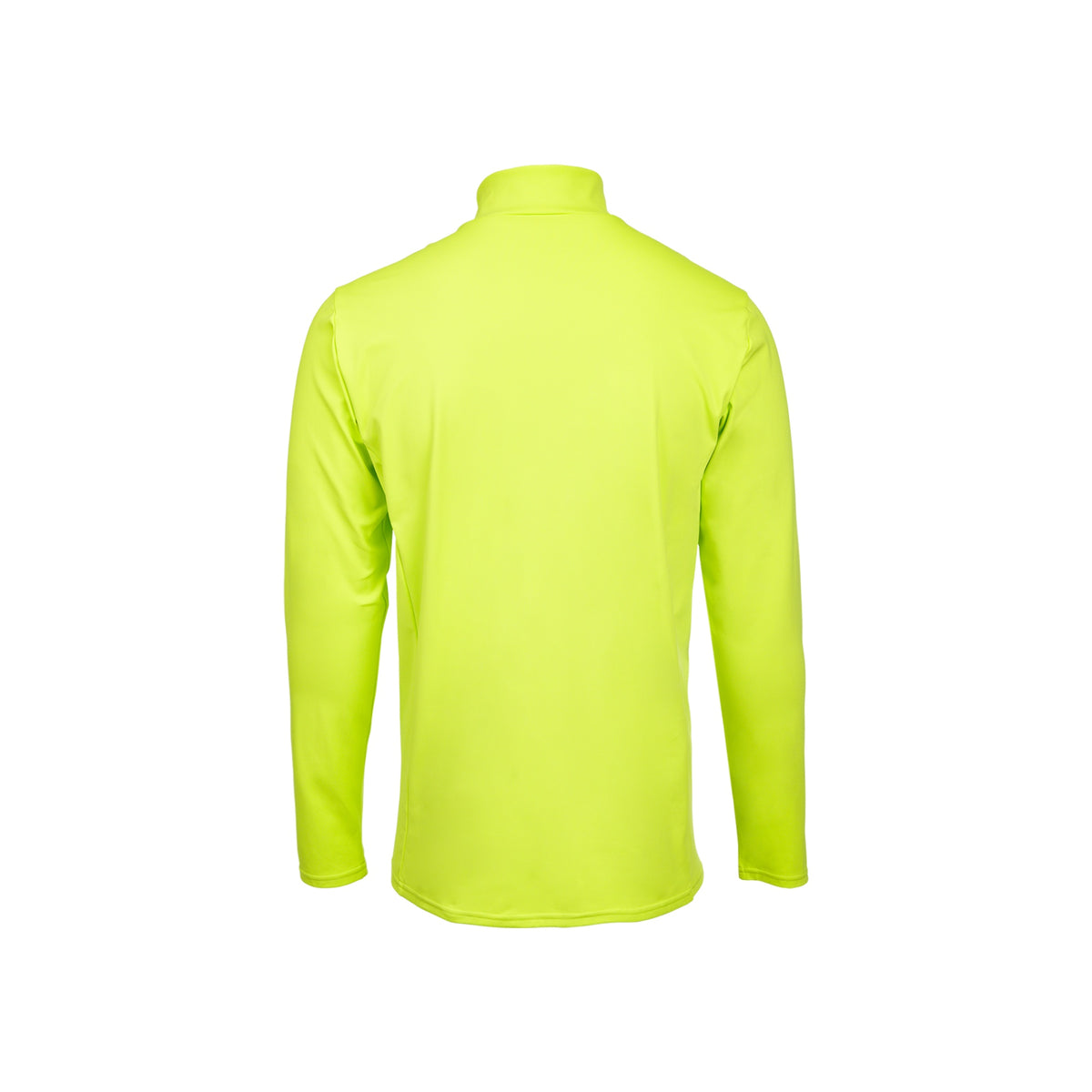 Neon gele coltrui met lange mouwen voor heren, achterkant getoond