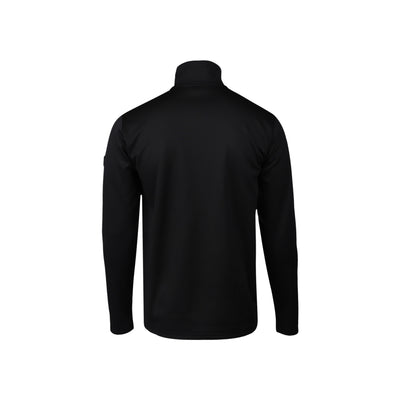 Zwarte coltrui voor heren met lange mouwen - achterkant weergave