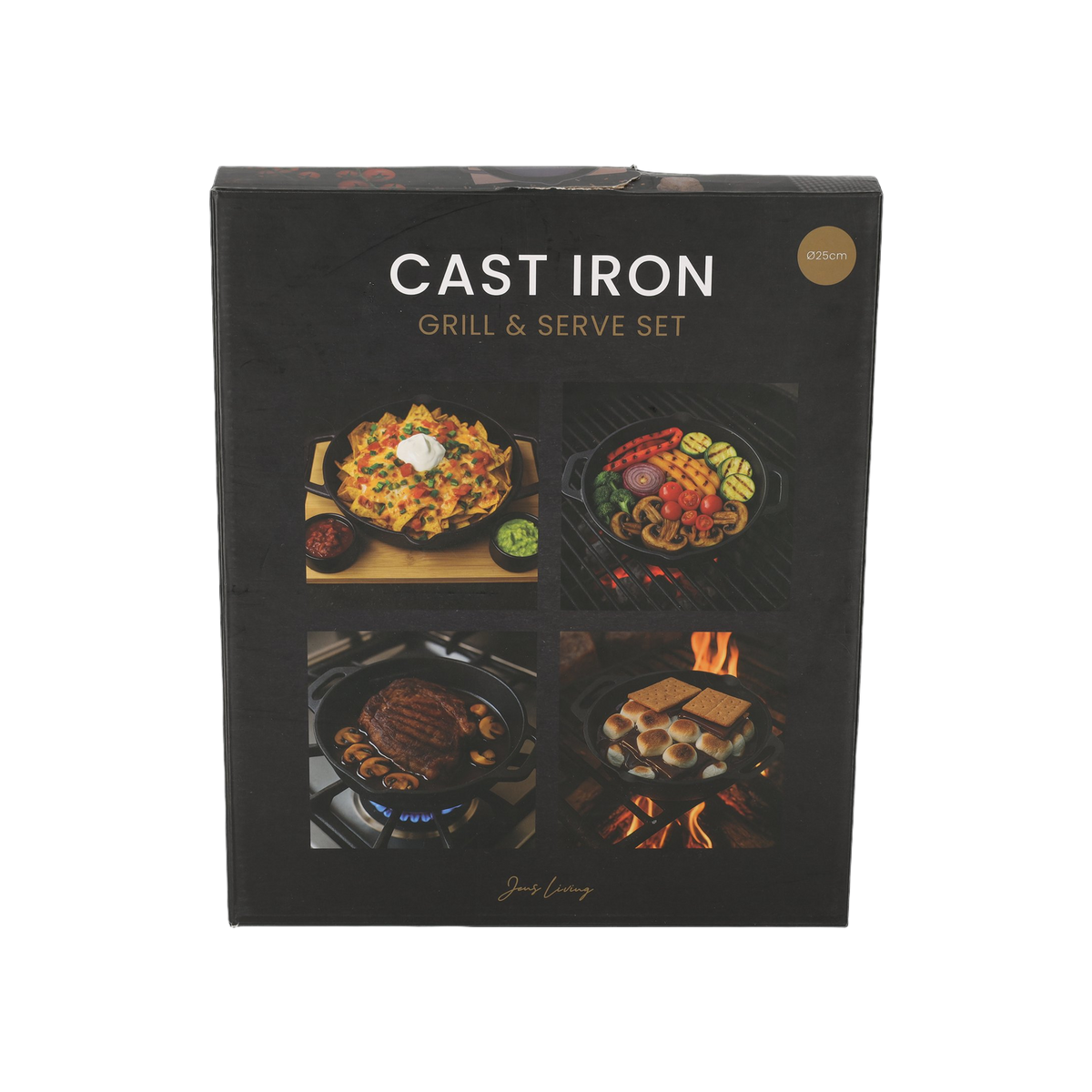 JENS Living Gietijzeren Grill & Serve Set
