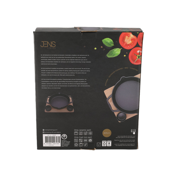 JENS Living Gietijzeren Grill & Serve Set