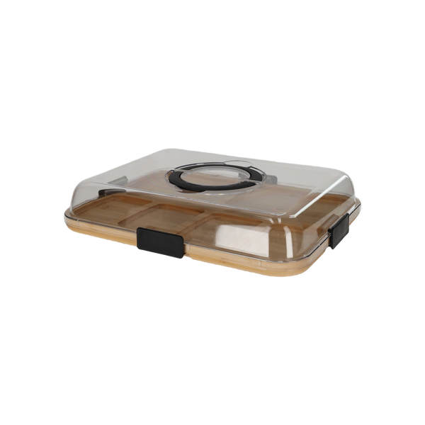 JENS Living Bamboe Snack Tray Met Deksel