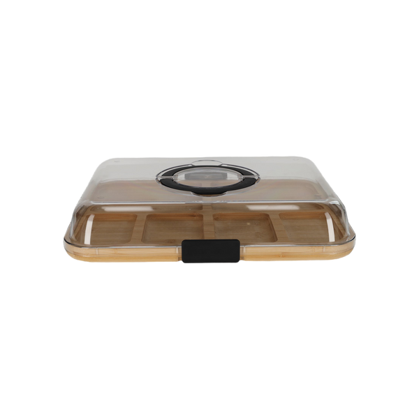 JENS Living Bamboe Snack Tray Met Deksel