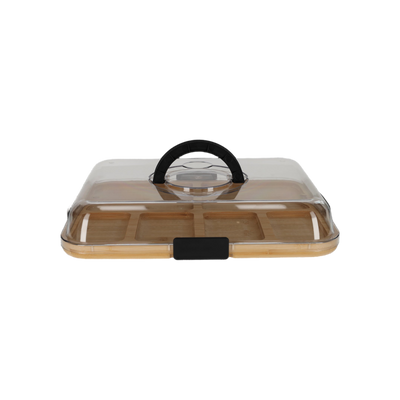 JENS Living Bamboe Snack Tray Met Deksel