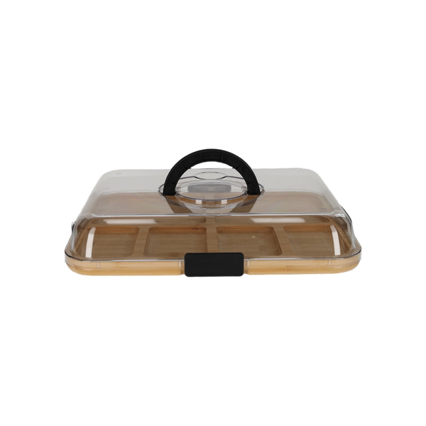 JENS Living Bamboe Snack Tray Met Deksel