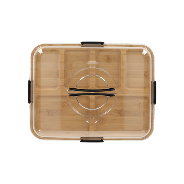 JENS Living Bamboe Snack Tray Met Deksel