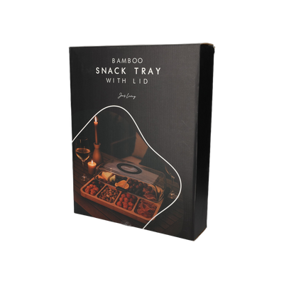 JENS Living Bamboe Snack Tray Met Deksel