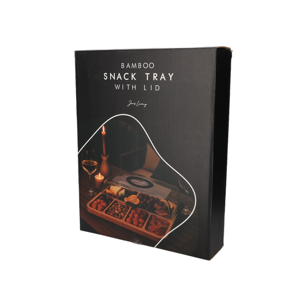 JENS Living Bamboe Snack Tray Met Deksel