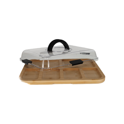 JENS Living Bamboe Snack Tray Met Deksel