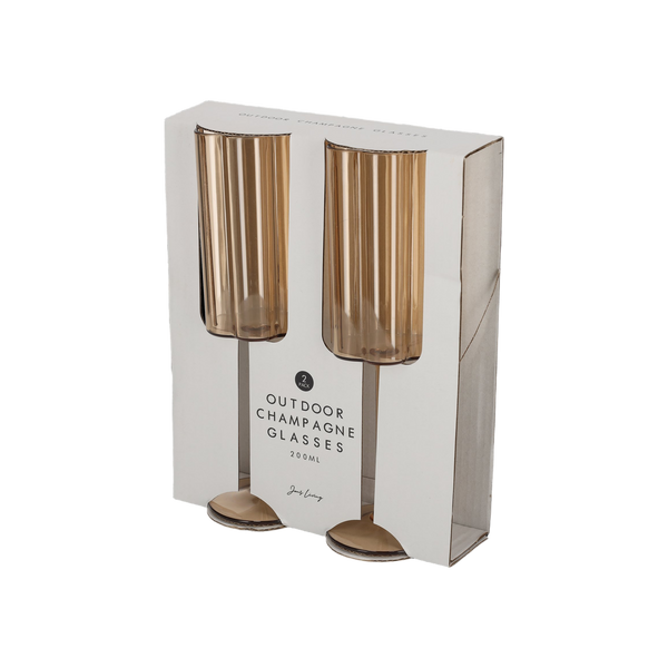 JENS Living Outdoor Champagneglazen Amber /2
