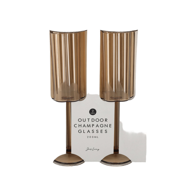 JENS Living Outdoor Champagneglazen Amber /2
