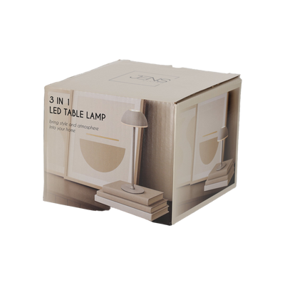 JENS Living 3-in-1 LED Touch Lamp Taupe
