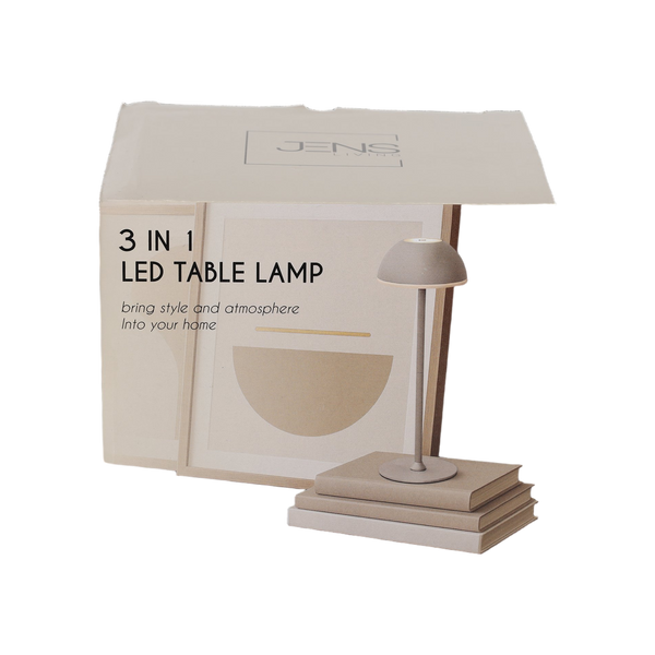 JENS Living 3-in-1 LED Touch Lamp Taupe