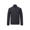 Nordberg Kol Mens half zip pullover — Navy melange