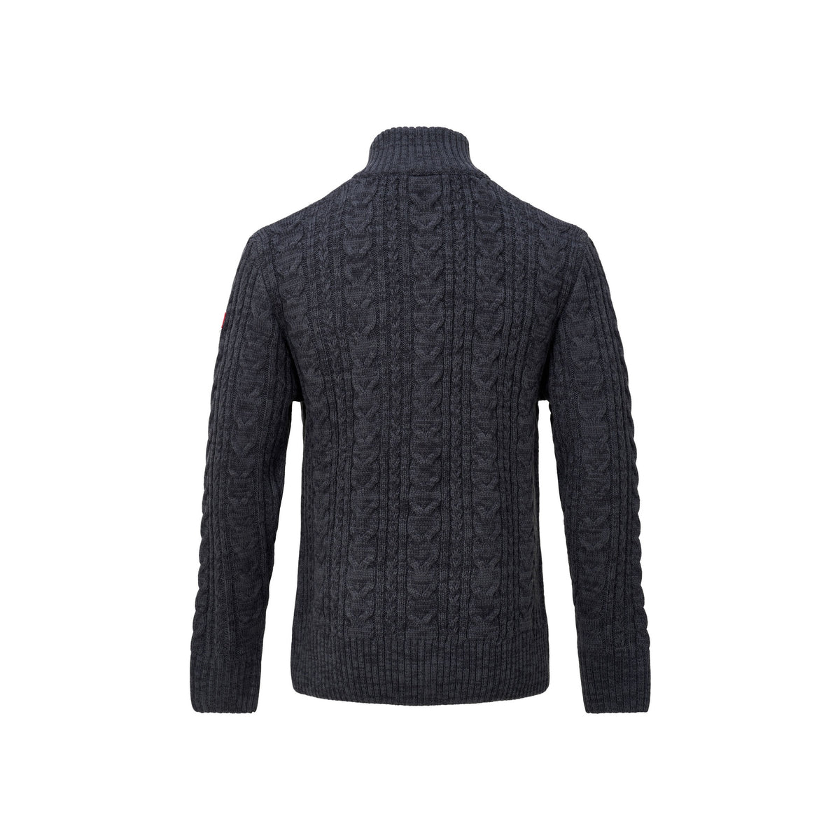 Nordberg Kol Mens half zip pullover — Navy melange