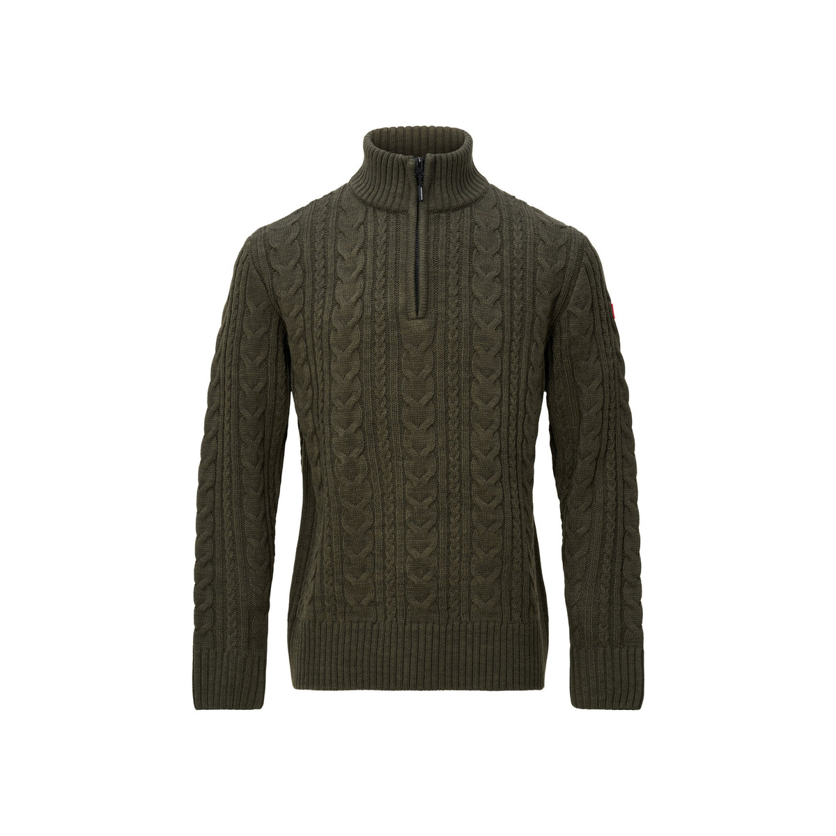 Nordberg Kol Mens half zip pullover — Navy melange