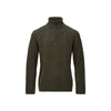 Nordberg Kol Mens half zip pullover — Navy melange