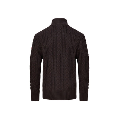 Nordberg Kol Mens half zip pullover — Navy melange