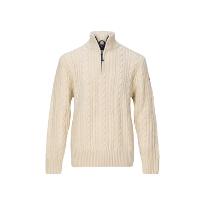 Nordberg Kol Mens half zip pullover — Navy melange