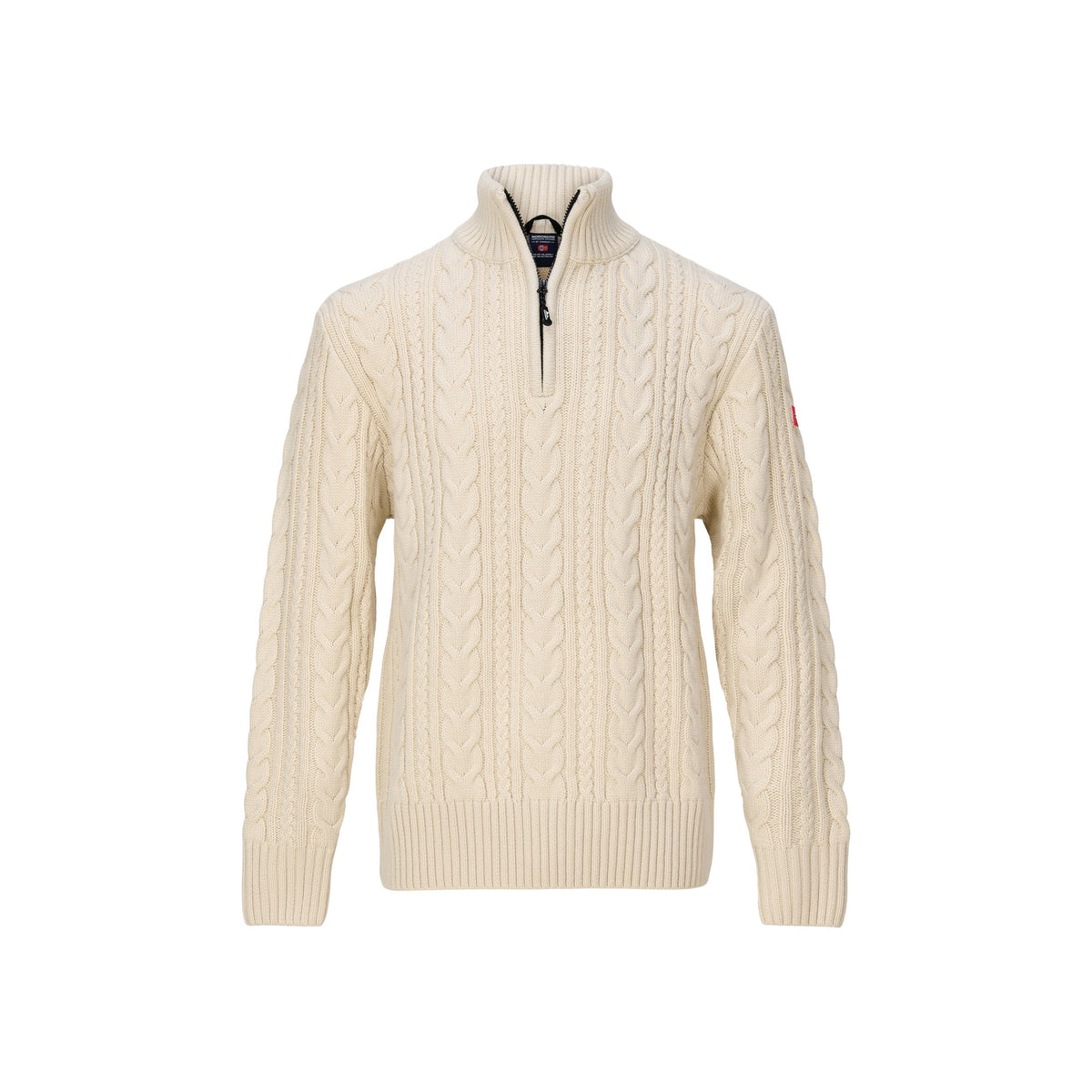 Nordberg Kol Mens half zip pullover — Navy melange