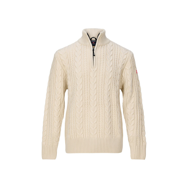 Nordberg Kol Mens half zip pullover — Navy melange