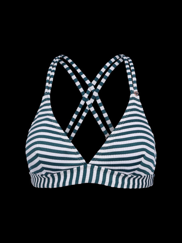 Brunotti Delphinia-Stripe Women Bikini Top — Snow