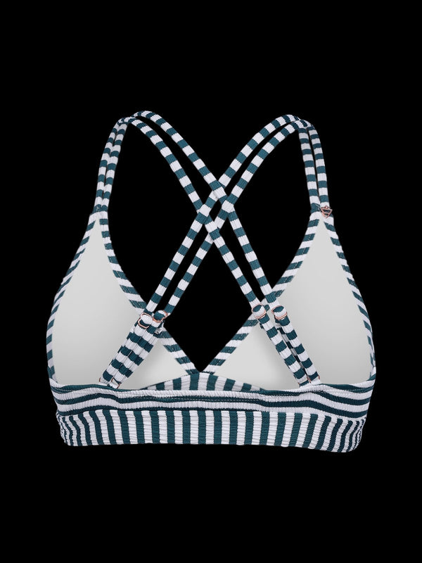 Brunotti Delphinia-Stripe Women Bikini Top — Snow