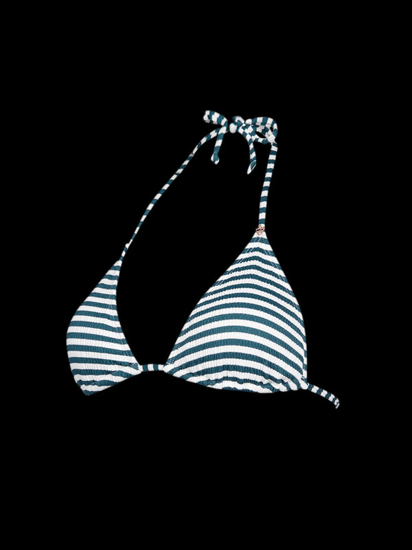 Brunotti Novalee-Stripe Women Bikini Top — Snow