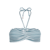 Brunotti Suus-Stripe Women Bikini Top — Snow