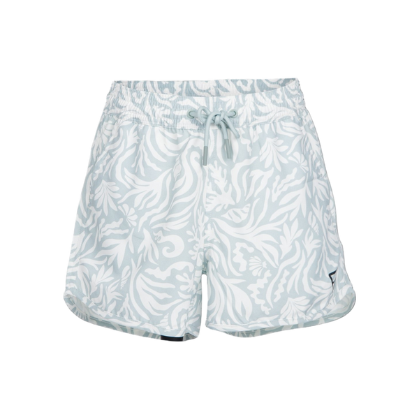 Brunotti Tulya-Print Girls Swim Shorts — Aqua Grey