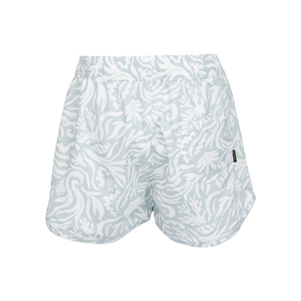 Brunotti Tulya-Print Girls Swim Shorts — Aqua Grey