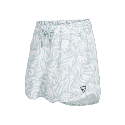 Brunotti Tulya-Print Girls Swim Shorts — Aqua Grey