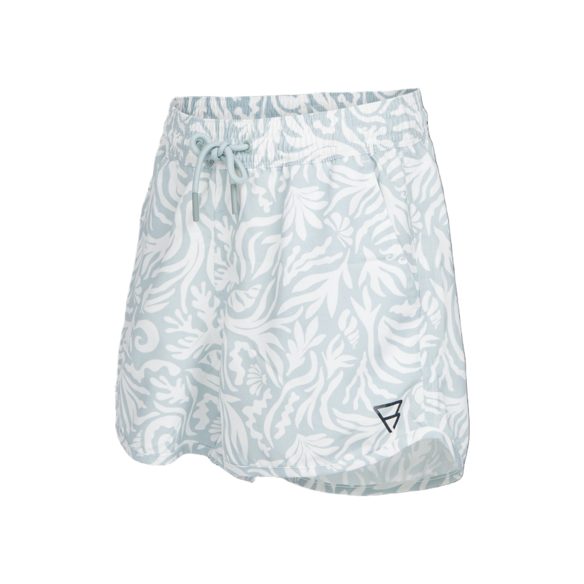 Brunotti Tulya-Print Girls Swim Shorts — Aqua Grey