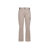 Beige cargo broek met uitlopende pijpen en zijzak voor dames