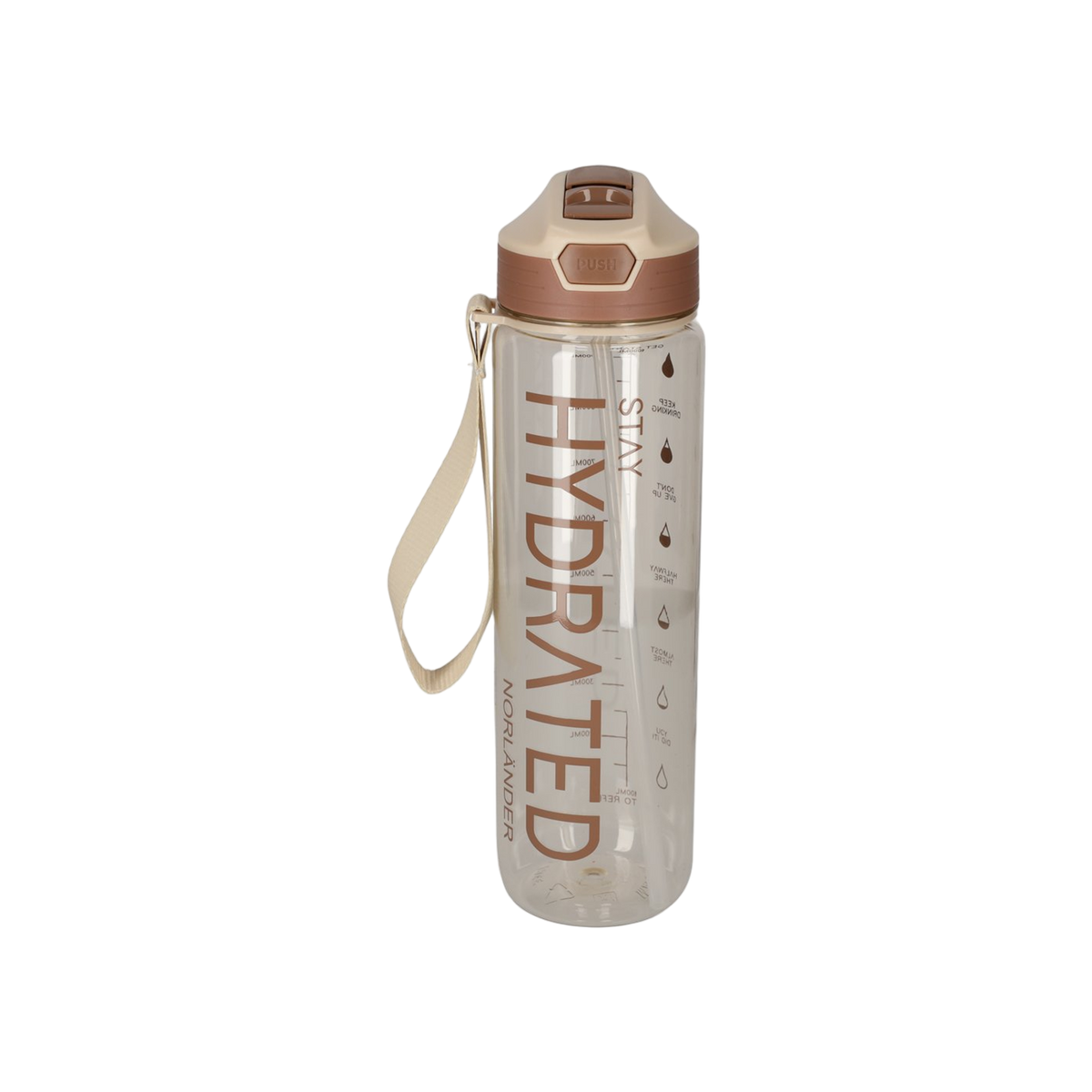NORLÄNDER Waterfles Hydrated Taupe