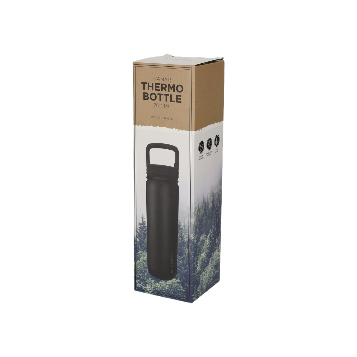 NORLÄNDER Thermofles Hamar 700ML Zwart
