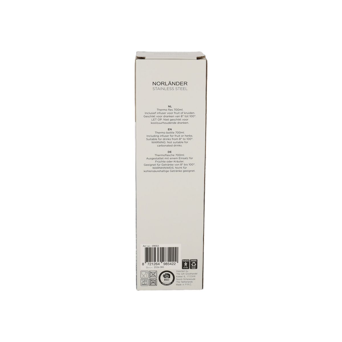 NORLÄNDER Thermofles Hamar 700ML Zwart