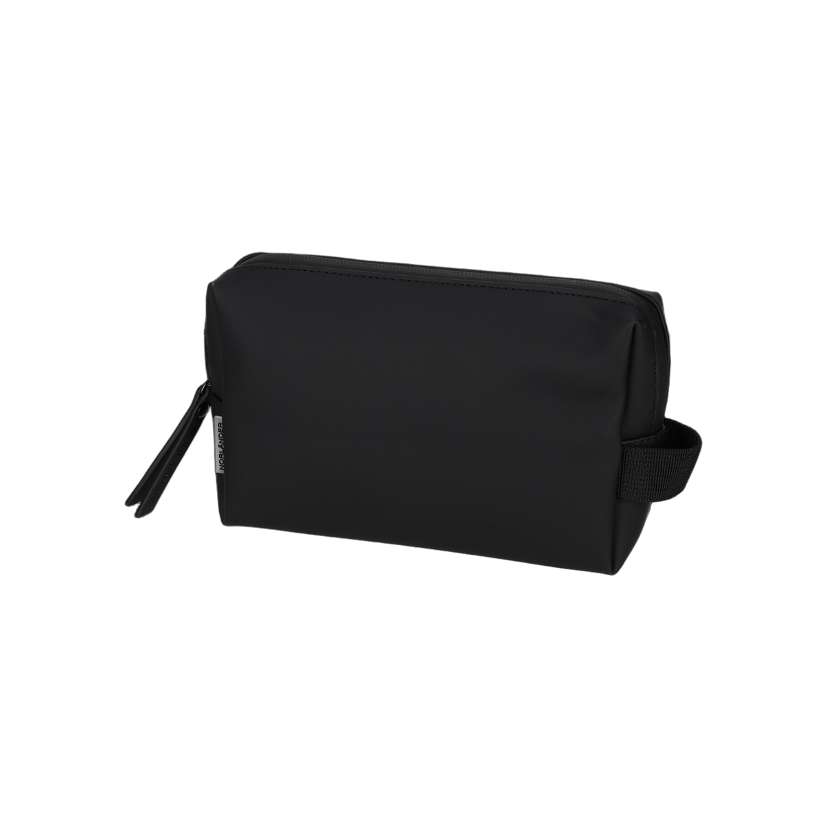 NORLÄNDER Dull PU Toilettas Met Reisset Eco Lining Zwart