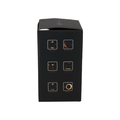 NORLÄNDER 2-in-1 Uitschuifbare LED Lamp & Slinger Zwart