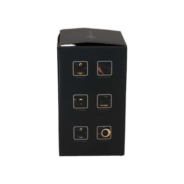 NORLÄNDER 2-in-1 Uitschuifbare LED Lamp & Slinger Zwart