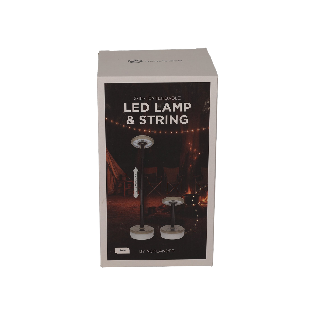 NORLÄNDER 2-in-1 Uitschuifbare LED Lamp & Slinger Taupe