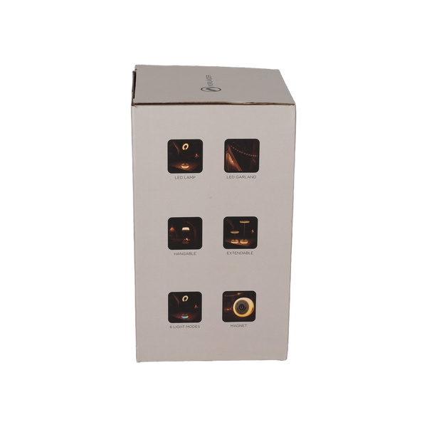 NORLÄNDER 2-in-1 Uitschuifbare LED Lamp & Slinger Taupe