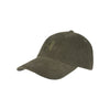 Olijfgroene corduroy baseball cap met gebogen klep en verstelbare sluiting