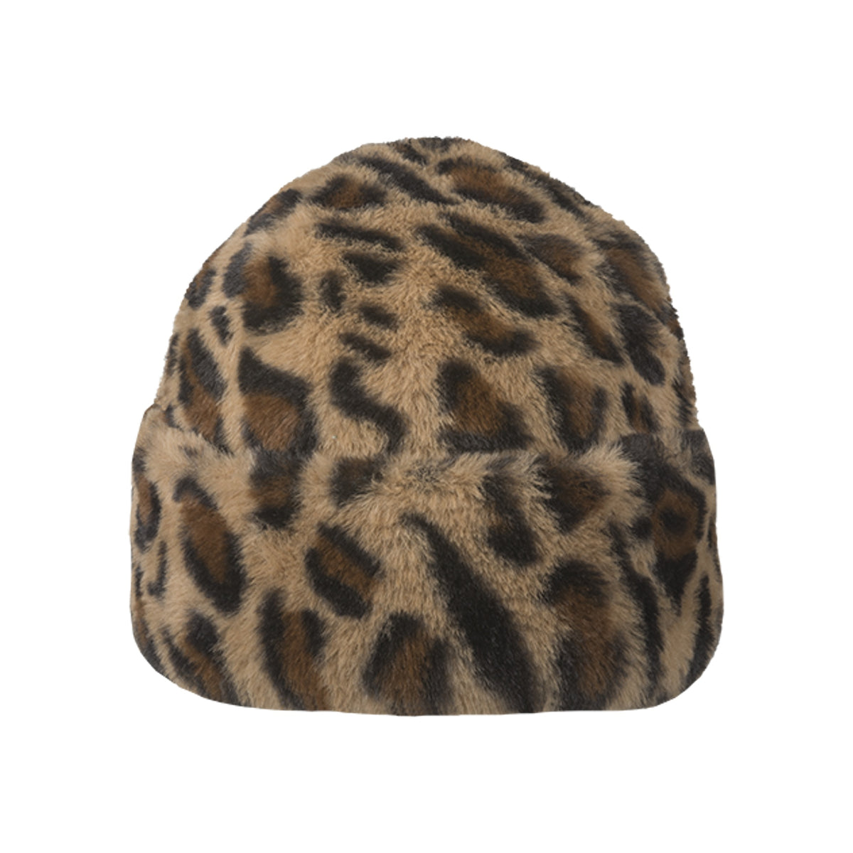 Fleece muts met luipaardprint - warme wintermuts met dierenprint