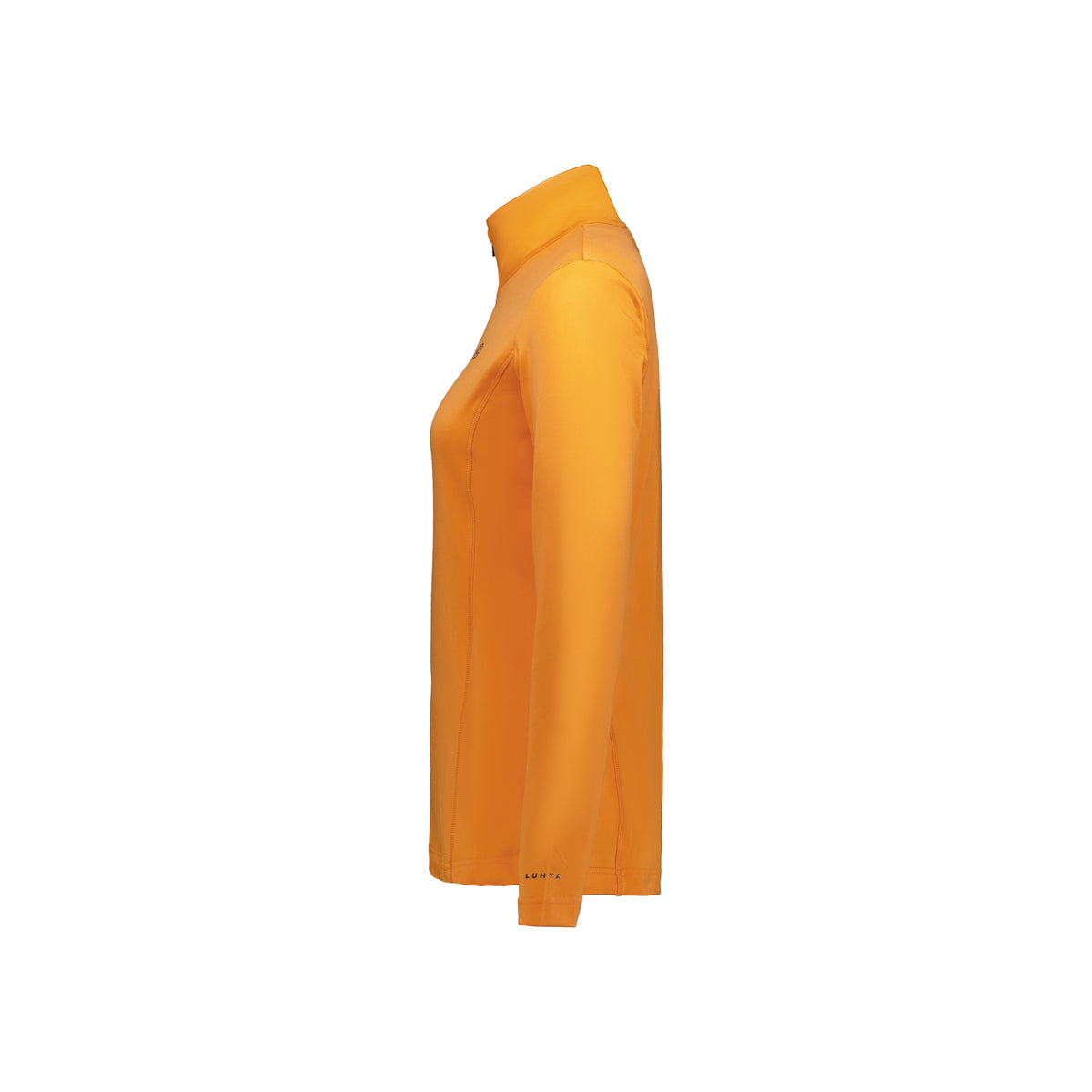 Oranje poloshirt zijkant met korte mouwen en kraag voor dames en heren