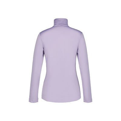 Lila dames coltrui met lange mouwen, achterkant - Elegante basis shirt voor vrouwen
