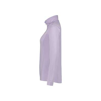Lila oversized blazer met lange mouwen en zakken, zijaanzicht detail