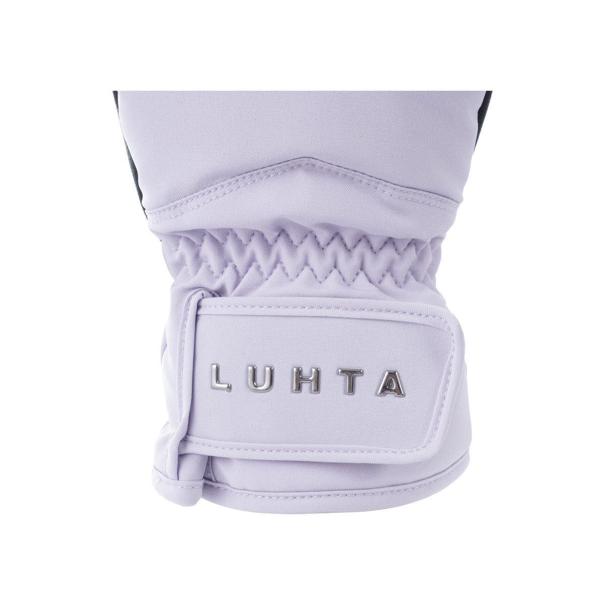 LUHTA witte handschoen met verstelbare polsband en elastische smocking voor een perfecte pasvorm