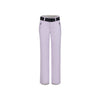 Lila rechte broek met hoge taille voor dames - elegante pantalon in pastelkleur