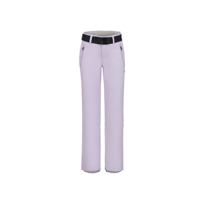 Lila rechte broek met hoge taille voor dames - elegante pantalon in pastelkleur